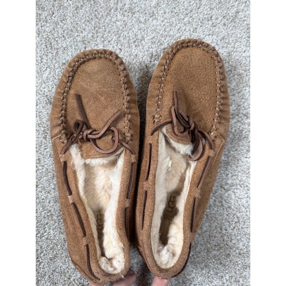 UGG Dakota Suede Moccasin Slippers Chestnut Young Kids 3